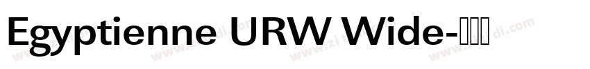 Egyptienne URW Wide字体转换